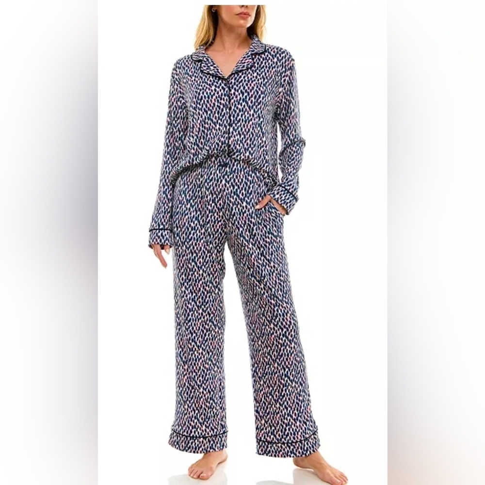 ROUDELAIN Women Large Long Sleeve Pajama Set
